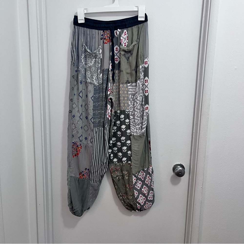 Rare Patchwork Harem Pants